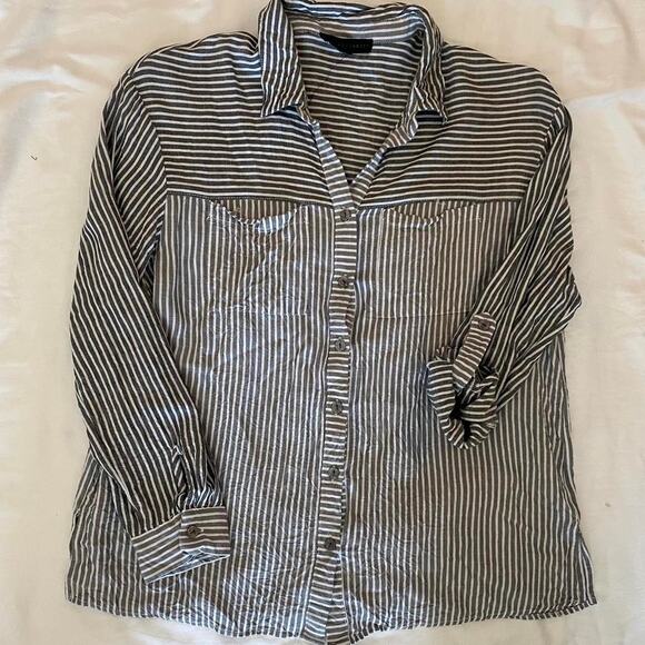Jane and delancey striped button up - Picture 1 of 5